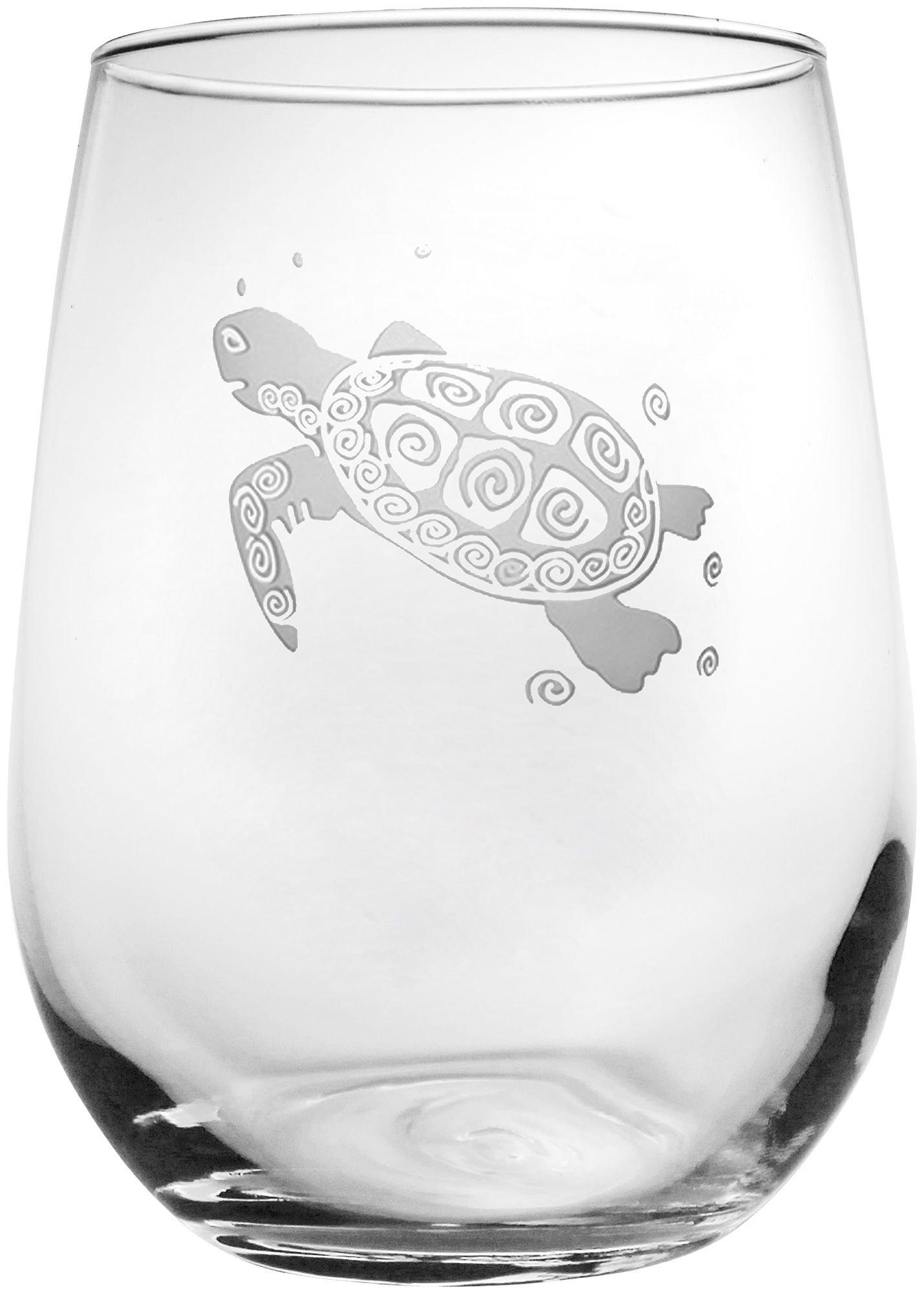 17 oz. Sea Turtle Stemless Goblet