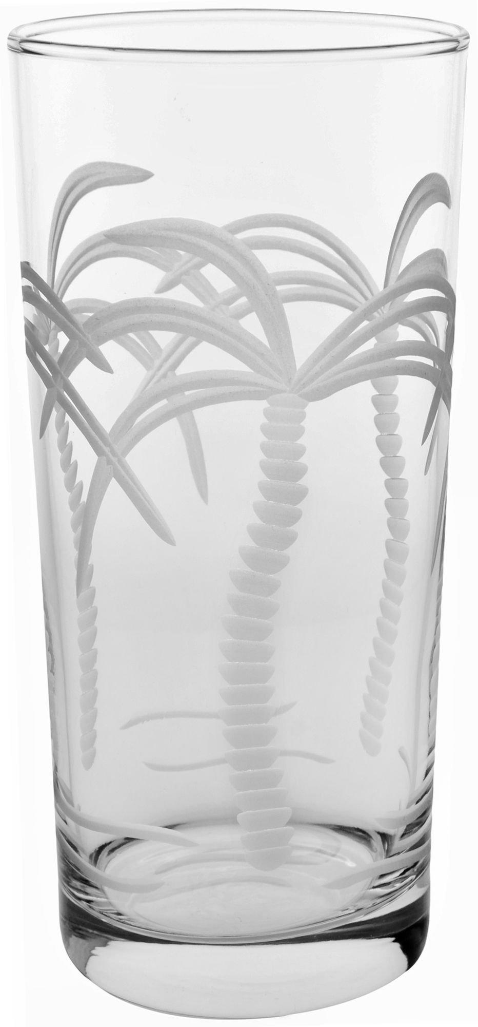 Rolf Glass 15 oz. Palm Tree Cooler Glass