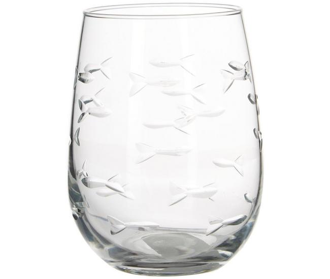 Choice 9 oz. Light Weight Clear Plastic Stemless Champagne Flute - 16/Case