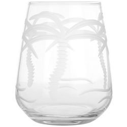Rolf Glass 15.75 oz. Palm Tree Stemless Wine Goblet