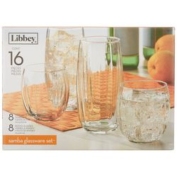Libbey 16 pc Samba Glass Set
