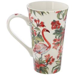 21oz Floral Flamingo Latte Mug