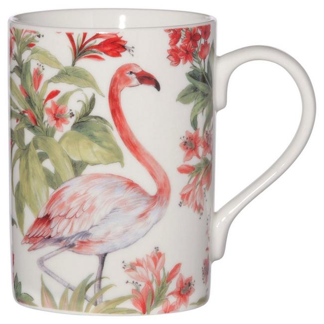 Flamingo love pink flip-flops love beach mug 