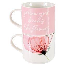 Godinger 2-pc. Grown Your Dreams Like Flowers Mug Set
