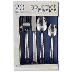Gourmet Basics 20-pc. Elliot Flatware Set