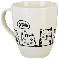Pfaltzgraff 18 Oz Barrel Cat Mug