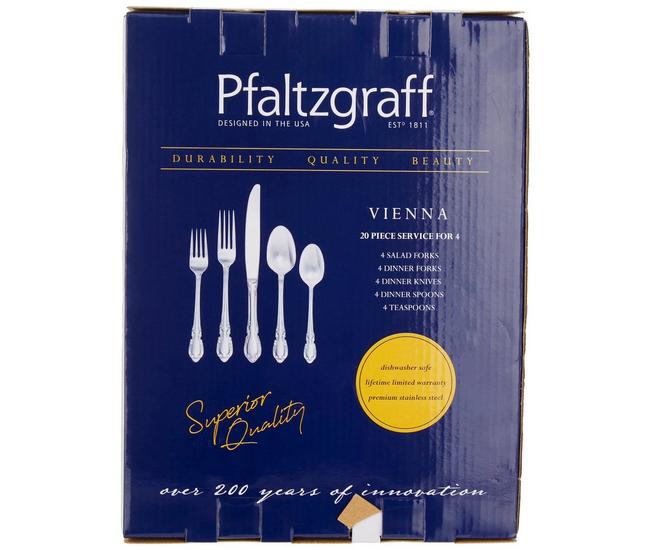 28 PC PFALTZGRAFF *SIMPLICITY* Flatware Silverware PIECES FORKS SPOONS  KNIVES