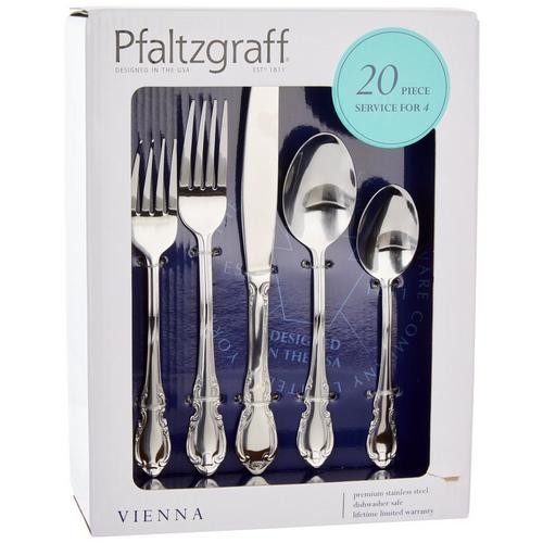 Pfaltzgraff 20 Pc Vienna Flatware Set