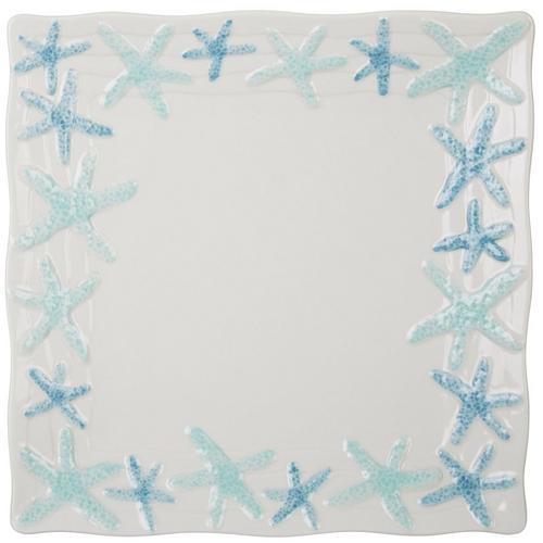 Gibson Cape Coral Starfish Dinner Plate