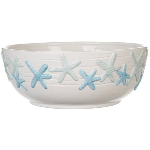 Gibson Cape Coral Starfish Serving Bowl