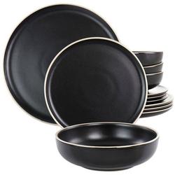 12 Pc Stoneware Dinnerware Set
