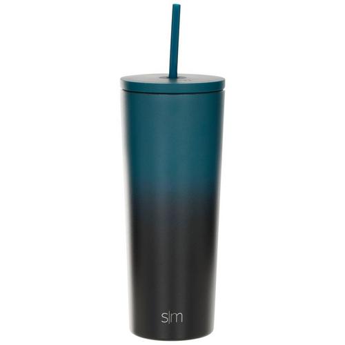 24oz Classic Ombre Stainless Steel Tumbler With Straw
