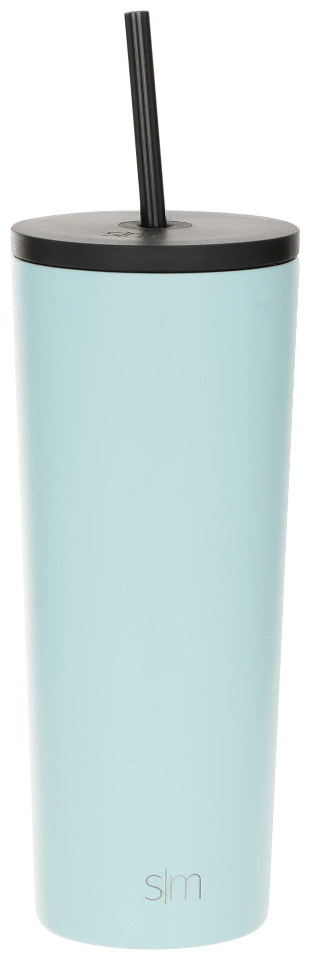 24oz Classic Stainless Steel Tumbler With Straw
