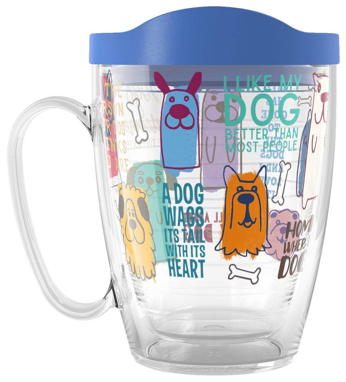 16 oz. Dog Sayings Mug With Lid