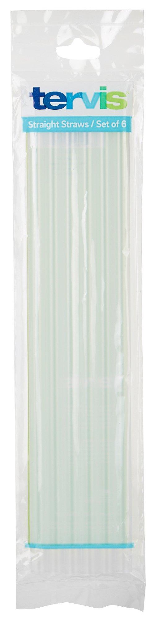 6-pk. Frosted 10 Inch Straight Straws