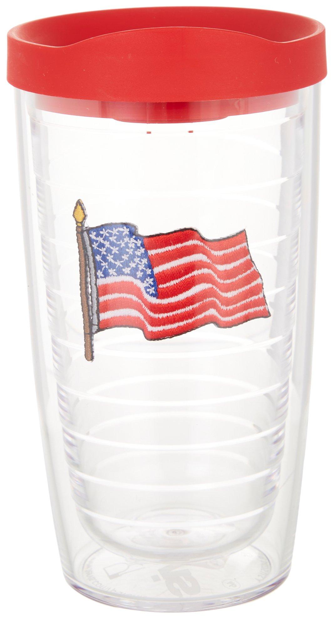 16 oz. American Flag Tumbler With Lid