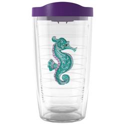 16 oz. Seahorse Tumbler With Lid