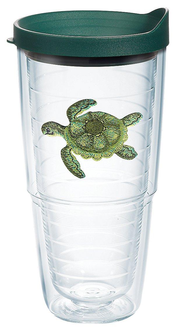 24 oz. Sea Turtle Patch Tumbler With Lid
