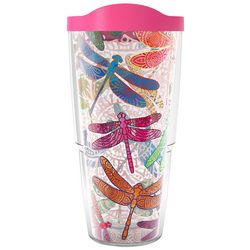 24 oz. Dragonfly Tumbler With Lid