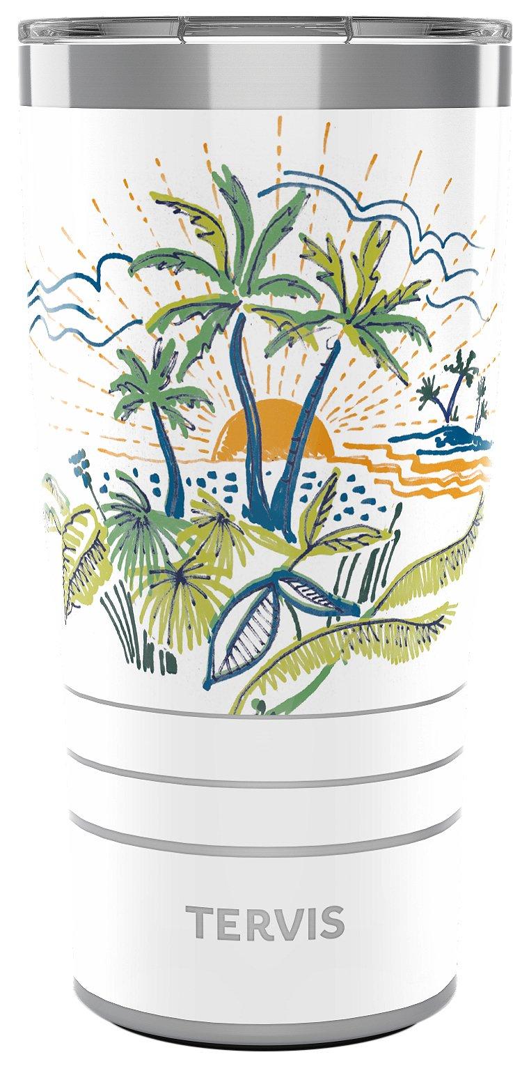 20 oz. Stainless Steel Painted Paradise Tumbler