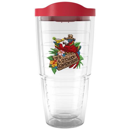 24 oz. Parrot Tumbler With Lid