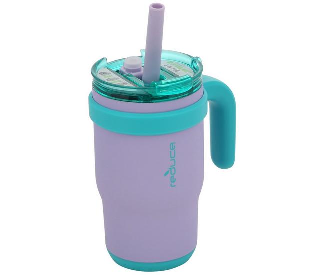 Reduce Coldee 14oz Stainless Steel Kids Tumbler with 3-in-1 Straw Lid, Teal
