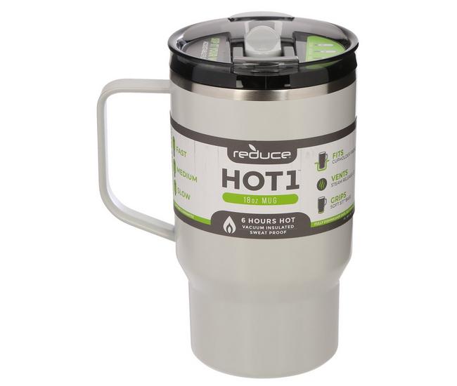 Reduce 18oz Hot1 Insulated Stainless Steel Travel Mug with Steam Release  Lid - Linen