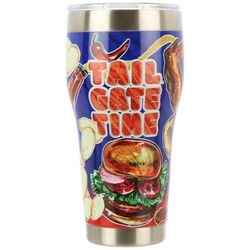 30 oz. Stainless Steel Tailgate Time Football Tumbler