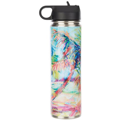 22 oz Stainless Steel Palms Away Waterbottle