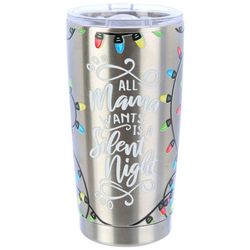 Meteor 20 oz. Stainless Steel Holiday String Lights Tumbler