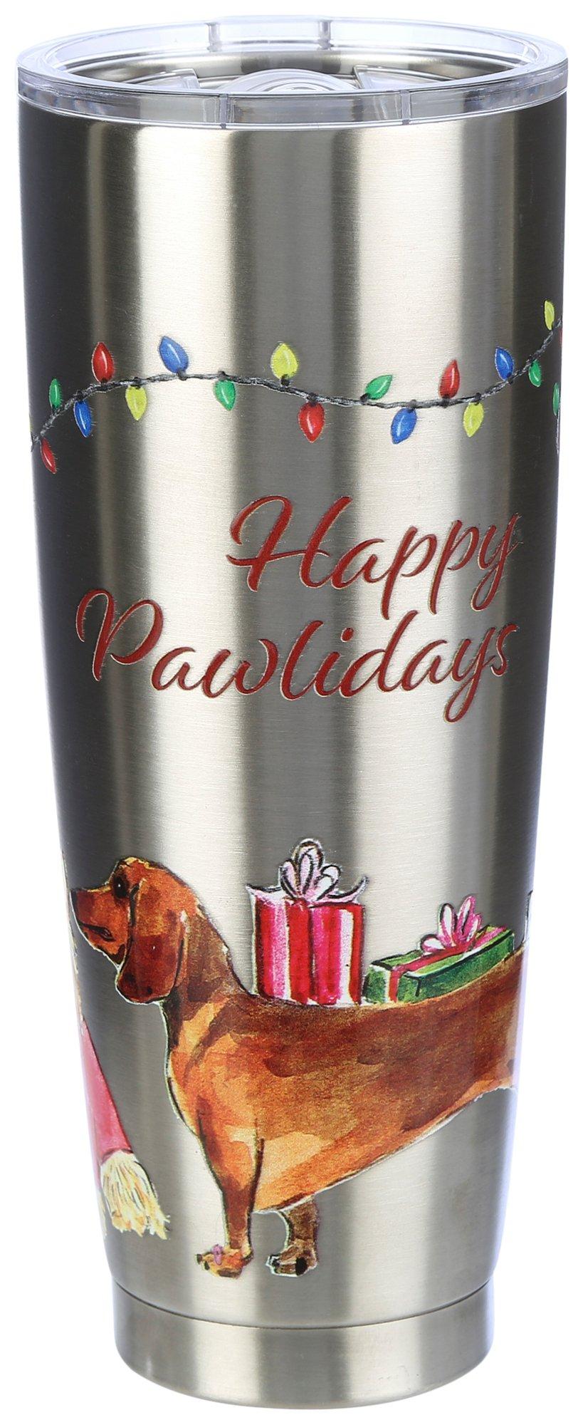 Meteor 30 oz. Stainless Steel Christmas Dogs Tumbler