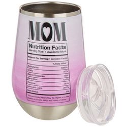 Meteor 12 oz. Stainless Steel Mom Nutrition Facts Tumbler