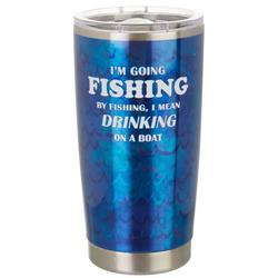 20 oz. Stainless Steel Drinking On A Boat Tumbler