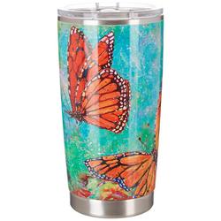 20 oz Stainless Steel Butterfly Kiss Tumbler