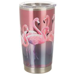 20 oz. Stainless Steel Flamingo Landscape Tumbler