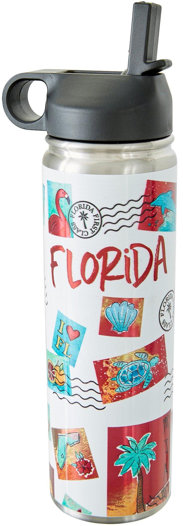 22 oz. Florida Postcard Water Bottle