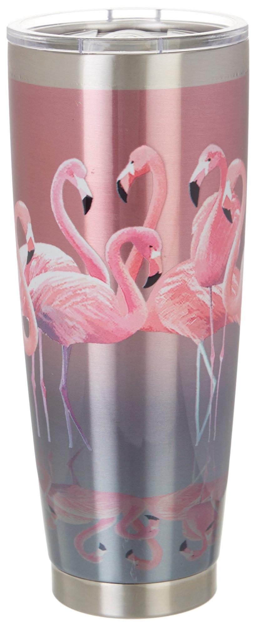 30 oz. Stainless Steel Flamingo Landscape Tumbler