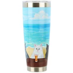 Meteor 30 oz. Stainless Steel Beach Cats Tumbler