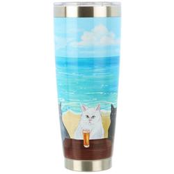 30 oz. Stainless Steel Beach Cats Tumbler