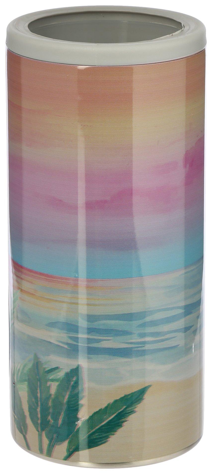 Meteor 12 oz. Stainless Steel Watercolor Beach Can Cooler