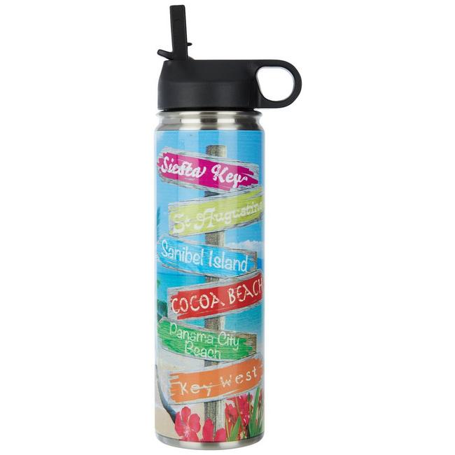 Simple Modern Plastic Summit Water Bottle with Straw Lid - Tropical Seas - 64 fl oz