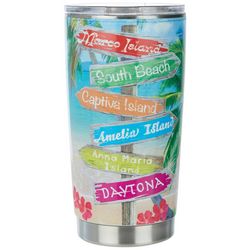Meteor 20 oz. Stainless Steel Island Signs Tumbler