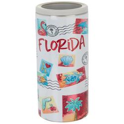 12 oz. Stainless Steel Florida Postcard Can Cooler
