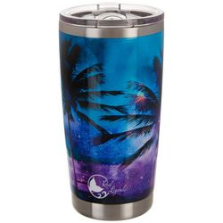 Reel Legends 20 oz. Stainless Steel Paradise Palm Tumbler