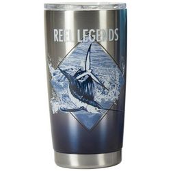 Reel Legends 20 oz. Stainless Steel Sailfish Diamond Tumbler