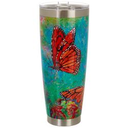 30 oz Stainless Steel Butterfly Kiss Tumbler