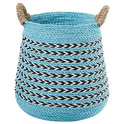 Tapered Raffia and Seagrass Basket