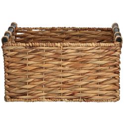 ZEST Kitchen + Home 17x13 Braided Wooden Handle Basket