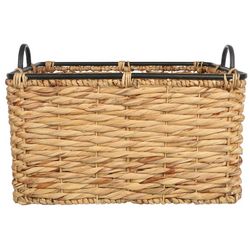 ZEST Kitchen + Home 21x16 Braided Wooden Handle Basket