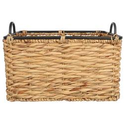 21x16 Braided Wooden Handle Basket